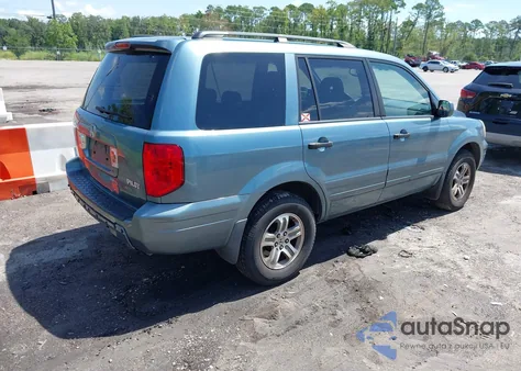2005 Honda Pilot Ex-L из США, поврежденный, VIN 2HKYF18515H503182
